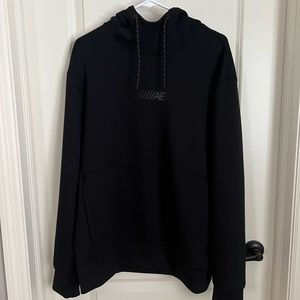 American Eagle (AE) Mens Black Hooded Sweatshirt, Size Large, NEW with tags